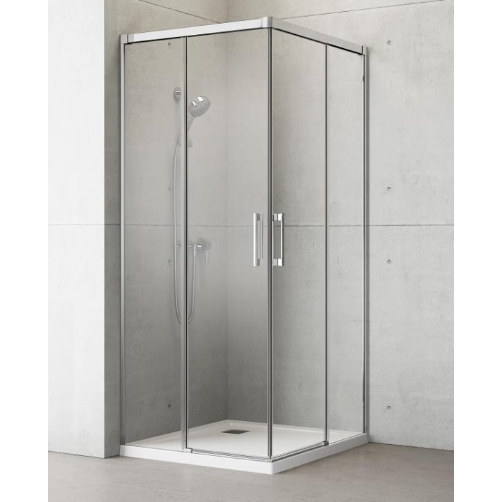 Sprchový kút 100x80cm sklo číre chróm Radaway Idea Kdd - sanitbuy.pl