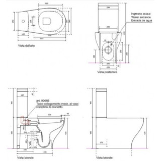 Misa kombi stojaca wc 660 x 370 x 420 mm odtok uniwersalny Galassia Eden- sanitbuy.pl